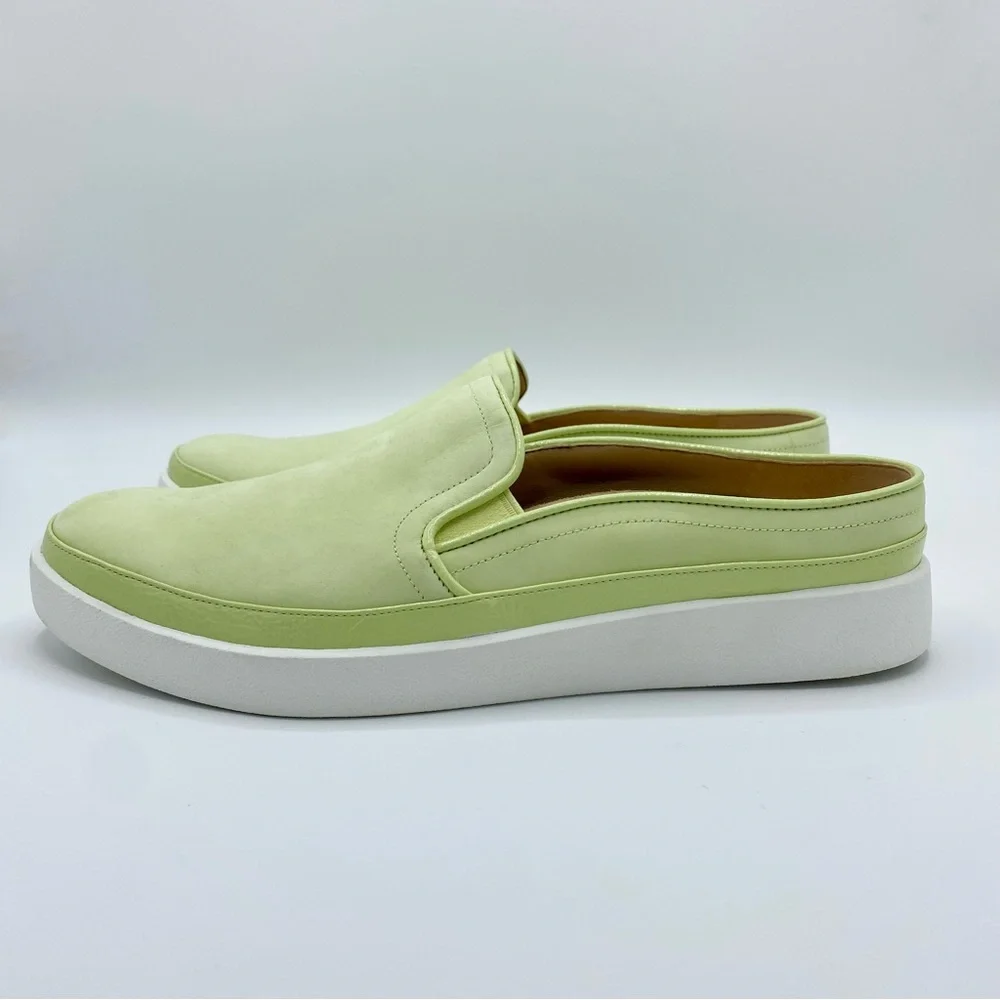 VIONIC Pale Lime Effortless Nubuck Slip-On Sneaker Size 10